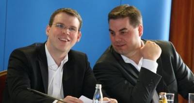 Florian Graf mit dem 1. Parlamentarischen Geschäftsführer der CDU Abgeordnetenhausfraktion Heiko Melzer - Florian Graf mit dem 1. Parlamentarischen Geschäftsführer der CDU Abgeordnetenhausfraktion Heiko Melzer